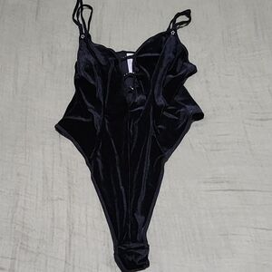 Black Velvet Bodysuit
